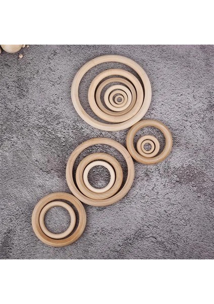 20MM-5MM 50 Adet Stil Ahşap Yüzük Bebek Diş Kaşıyıcı Daire Doğal Ahşap Kemirgen Diş Çıkarma Halkası Oyuncak Montessori Dıy Hemşirelik Bebek Hediye Süsler Aksesuarları (Yurt Dışından) fırsatları