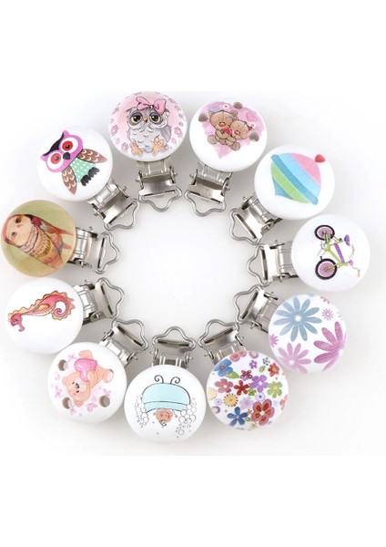 No.6 Tarzı CHEAPE5PC Karton Araba Ayı Ahşap Bebek Emzik Klipsleri Karışık Desen Sahipleri Sevimli Bebek Yatıştırıcı Klipsler Sahipleri Komik Aksesuarlar (Yurt Dışından) modelleri