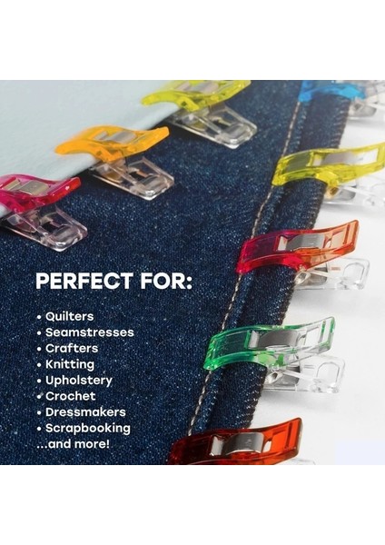 50 Adet Tarzı Pcsbox Dıy Patchwork Renkli Plastik Giyim Klipleri Kumaş Kapitone Craft Için Tutucu Dikiş Örgü Konfeksiyon Klipleri (Yurt Dışından)