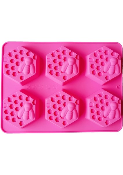 Pembe Stil Yeni 6 Kavite Balarısı Silikon Sabun Kalıbı Sabun Yapımı Için 3D Diy Spa El Yapımı Kalıp Dekorasyon Masaj Terapi Tepsisi Araçları (Yurt Dışından) fiyatları