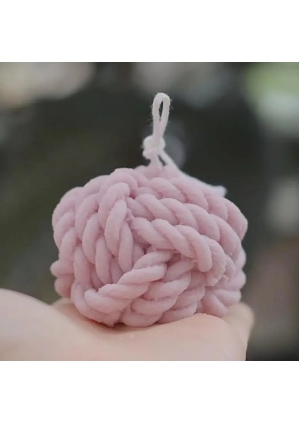 No.4 Tarzı Yün Top Mum Kalıbı Silikon Nordic Iplik Topu Dıy Balmumu Sabun El Sanatları Kalıbı (Yurt Dışından)