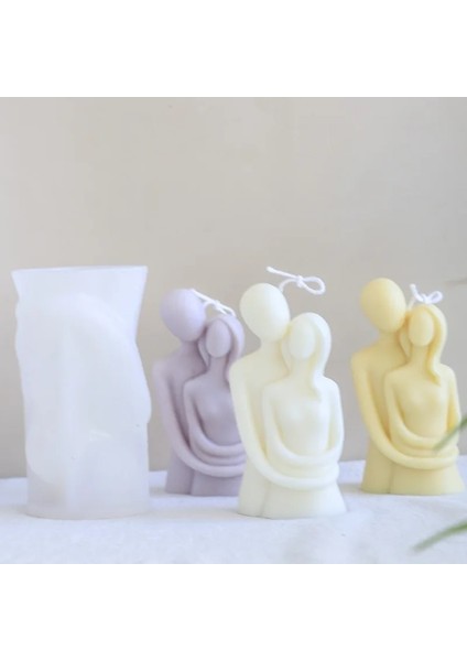 Çocuk Stili Iskandinav Tarzı Çift Sarılma Heykeli Silikon Mum Kalıp Dıy El Yapımı Epoksi Reçine Aromaterapi Mum Alçı Süsler Kalıp (Yurt Dışından) modelleri