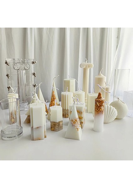 Kilise Kafa Stili Andle Mum Yapımı Için Kalıplar Sütun Karecylinderball Plastik Mum Kalıpları Dıy Mum El Sanatları Dıy Alçı Alçı Kalıp (Yurt Dışından) indirimleri