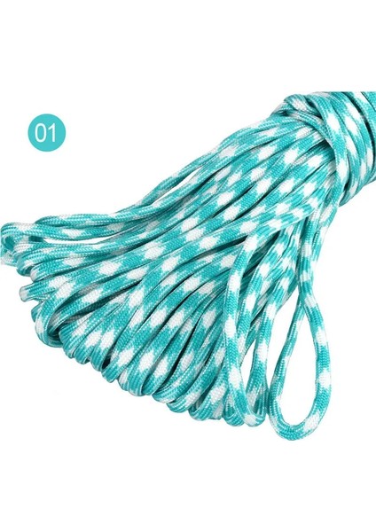 No.1 Tarzı 100FT Renkli Iplikler Çekirdekler Hayatta Kalma Için Paracord Araşüt Kordon Kordon Kamp Tırmanma Kamp Ip Yürüyüş Çamaşır Ipi (Yurt Dışından)