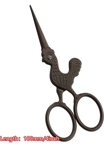 Çikolata Rengi Stili Retro Vintage Ors Çiçek Deseni Oya Nakış Paslanmaz Çelik Terzi Veya Iplik Düzeltici Dikiş Araçları (Yurt Dışından)