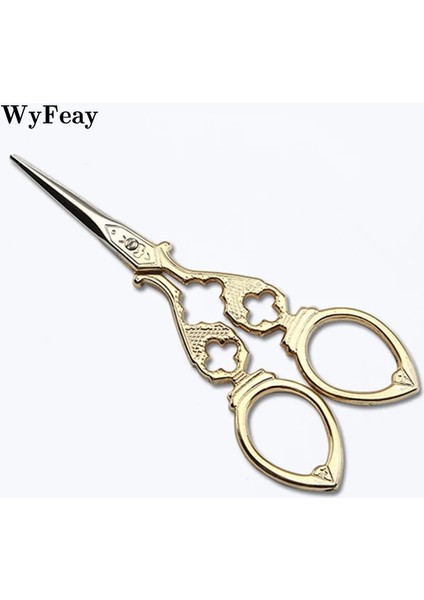 Çikolata Rengi Stili Retro Vintage Ors Çiçek Deseni Oya Nakış Paslanmaz Çelik Terzi Veya Iplik Düzeltici Dikiş Araçları (Yurt Dışından) modelleri