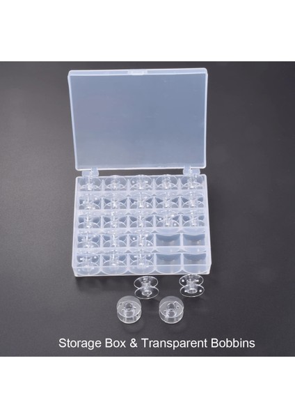2-Bobins Set Stili Çok Renkli Dikiş Bobinleri Kutu Seti Saklama Kutusu Dikiş Aletleri Aksesuarları Için, Bobin Organizer Kasa Dikiş Makinesi Makaraları (Yurt Dışından)