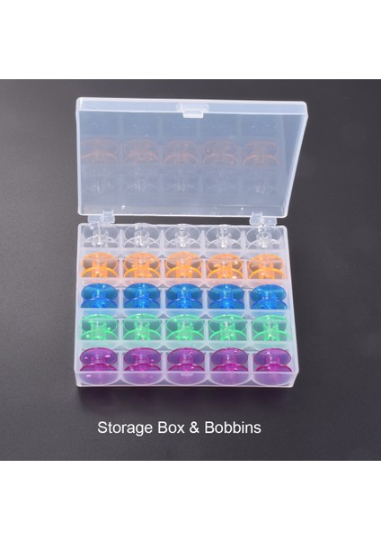 2-Bobins Set Stili Çok Renkli Dikiş Bobinleri Kutu Seti Saklama Kutusu Dikiş Aletleri Aksesuarları Için, Bobin Organizer Kasa Dikiş Makinesi Makaraları (Yurt Dışından) modelleri