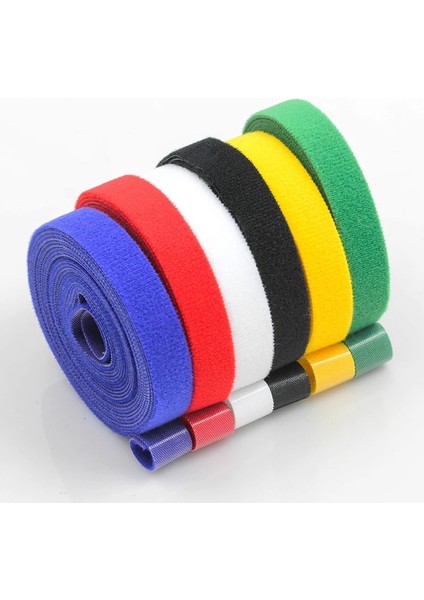 2.0cm Yeşil Stil 5 Metre Yeniden Kullanılabilir Velcros Yapışkanlı Bağlantı Bandı Güçlü Kancalar ve Halkalar Kablo Bağları Perde Naylon Bağlantı Elemanı (Yurt Dışından)