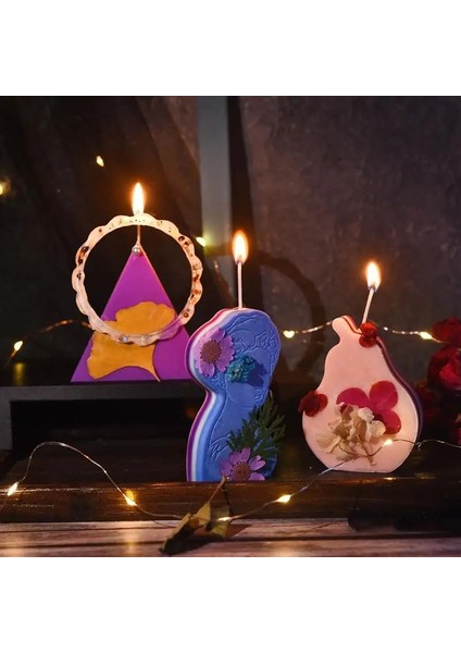 No.1 Tarzı 1 Takım Mum Yapımı Kiti Fitilleri Sticker Dıy Mum Fiksatör Zanaat Araçları Dıy El Yapımı Mum Seti ile Pamuk Çekirdek Tutucu (Yurt Dışından)