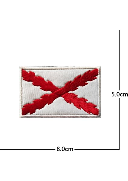 A65-10 Stili Ispanya Bayrağı Boğa Güreşi Kafatası Velcro Yamalar Işlemeli Rozet Kanca Döngü Kol Bandı 3D Ceket Askısı Sırt Çantası Çıkartmalar (Yurt Dışından)