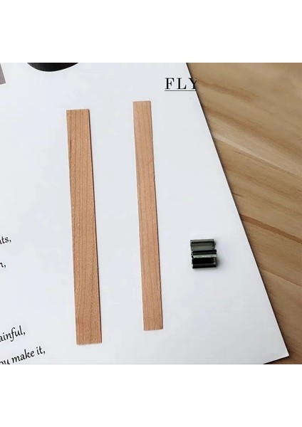 20 Adet Üçgen Koltuk Stili Sustainer Tab ile Ahşap Mumlar Fitil Dıy Mum Yapımı Malzemeleri Soya Parfin Balmumu Fitili Aile XJ27 Için (Yurt Dışından)