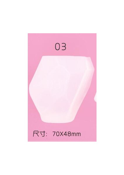 N3 Stili 3D Geometrik Taş Şekli Mum Kalıp Silikon Kalıp Dıy Aroma Alçı El Sanatları Kalıp Küçük Mum Reçine Sabun Kalıpları Noel Ev Dekorasyonu (Yurt Dışından)