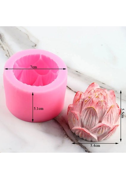 Lotus Stili Gül Çiçek Şakayık Lale Haşhaş Silikon Kalıp Lotus Craft Sabun Kil Reçine Mum Kalıpları Çikolata Jöle Fondan Dekorasyon Araçları (Yurt Dışından)