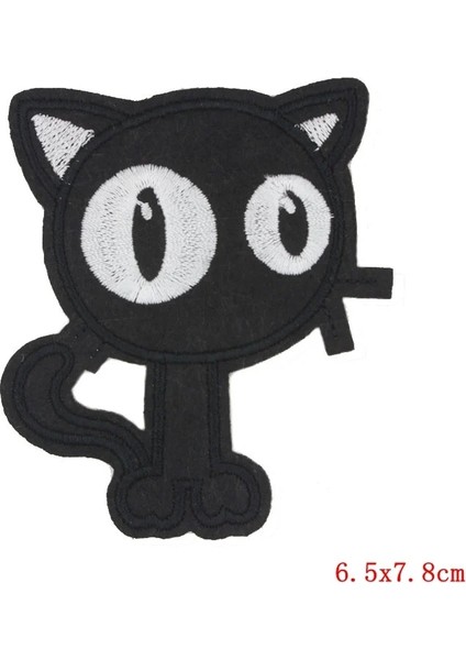 PE0001CT Stili Siyah Hippi Punk Giyim Için Işlemeli Yamalar Demir On Metal Kaya Yamaları Aplike Giysiler Için Ceketler Çıkartmalar Rozeti Diker (Yurt Dışından)