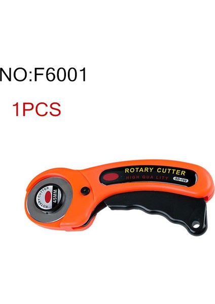 F6001 1 Adet Tarzı 45MM Döner Kesici, Yumuşak Kavrama Konfor Döngü Kolu Makaralı Bıçak Kendinden Iyileşen Kesme Mat Yama Çalışması Için Set Dikiş Dıy Aksesuar (Yurt Dışından)