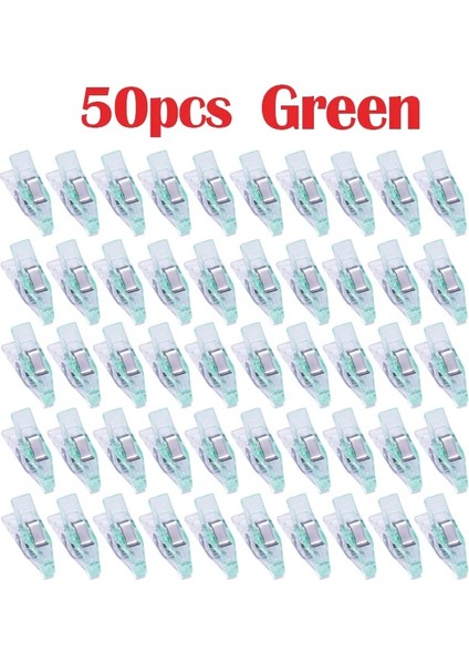 50 Adet Mavi Stil Lmdz Mini Dikiş Klipsleri, Körlük Klipsleri, Çok Amaçlı Klipsler Çok Renkli Mini Belge Kapitone Klipsleri (Yurt Dışından)