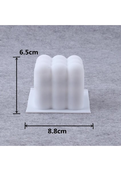1 Adet Smalle Küp Stili Dıy Balmumu Mum Silikon Kalıplar El Sanatları Için Soya Balmumu Mum Kalıbı Aromaterapi Alçı 3D Reçine Kalıp El Yapımı Mumluk Sabun Formu (Yurt Dışından)