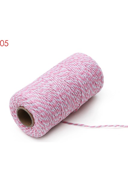 No.5 Tarzı 100METERSROLL 2ply Fırıncılar Sicim Dize Pamuk Kordonlar Halat Ev Dekorasyonu Için El Yapımı Noel Hediyesi Ambalaj Zanaat Projeleri Dıy Kordon (Yurt Dışından)