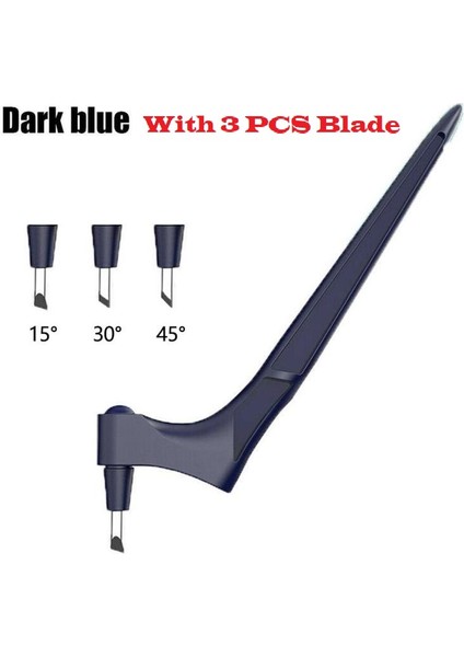 Koyu Mavi Takım Stili Dıy Sanat Kesme Aleti Zanaat Kesme Kinfe Witteel Döner Bıçak Güvenlik Kesici Kağıt Bıçak Bıçakları Aksesuarları ile (Yurt Dışından)
