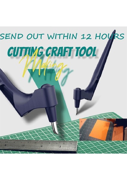 Koyu Mavi Takım Stili Dıy Sanat Kesme Aleti Zanaat Kesme Kinfe Witteel Döner Bıçak Güvenlik Kesici Kağıt Bıçak Bıçakları Aksesuarları ile (Yurt Dışından) fırsatları