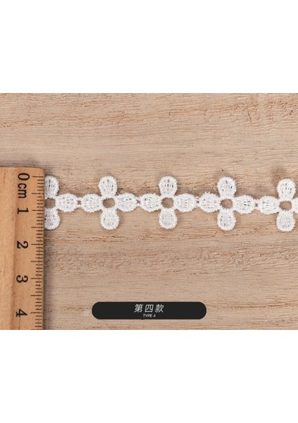 6 12MM Tarzı 15 Yards Polyester Beyaz Dantel Trim Dıy Dikiş Perdesi Zanaat Dekorasyon Papatya Çiçek Trim Dantel Şerit 1.2cm (Yurt Dışından)
