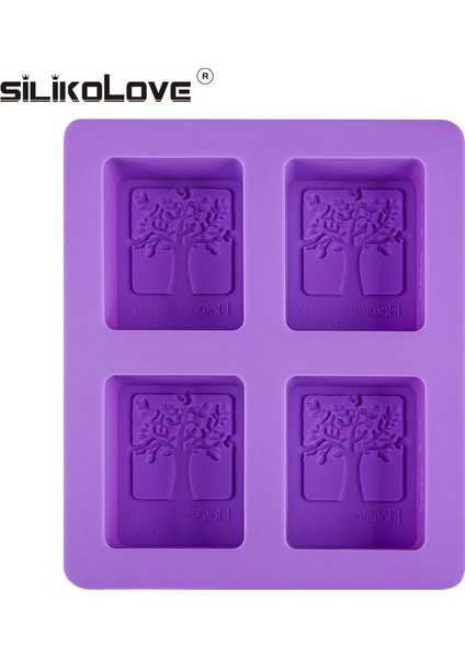 Rastgele Renk Stili 12*5.5cm 3D Dikdörtgen Hayat Ağacı Silikon Sabun Kalıbı El Yapımı Sabunlar Için Sabun Formu Yapımı Tedarikçiler (Yurt Dışından) fırsatları