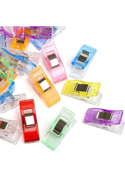 02 Sarı Stil Çok Renkli Plastik Kapitone Klipler Kumaş Kelepçeler Patchwork Hemming Dikiş Araçları Dikiş El Sanatları Accessoriee Coutur (Yurt Dışından) fırsatları