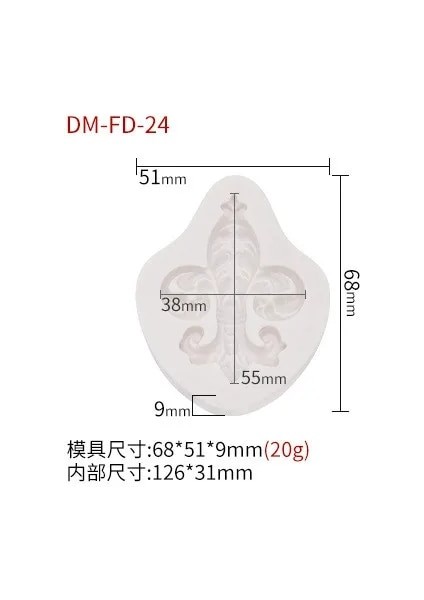 Dm-Fd-24 Stili Avrupa Tarzı Kabartma Fondan Kek Dekorasyon Araçları Silikon Kek Kalıbı Dıy Çikolata Kalıp Pişirme Kalıbı Pasta Araçları Çiçek Kalıbı (Yurt Dışından)