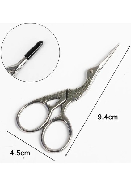 No.1 Tarzı Yüksek Li Dayanıklı Paslanmaz Çelik Vintage Klasik Nakış Ors Nail Art Leylek Vinç Kuş Ors Kesiciler Araçları (Yurt Dışından)