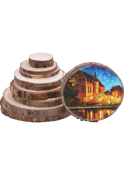 1 Adet 8-10CM Tarzı Kalın Doğal Çam Yuvarlak Bitmemiş Ahşap Dilimleri Ağaç Kabuğu ile Daireler Günlük Diskler Dıy El Sanatları Düğün Parti Boyama Dekor (Yurt Dışından) modelleri