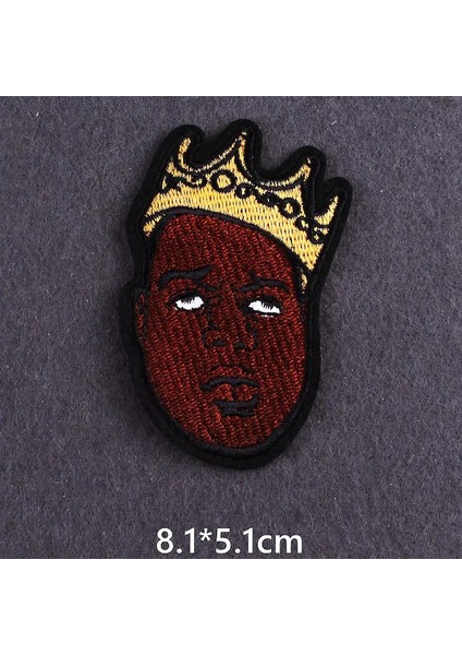 PE4430CT Stili Giysi Üzerinde Hippi Kaya Yamalar Punk Kafatası Yama Giyim Termoadhesive Yamalar Dıy Demir On Sırt Çantası Üzerinde Işlemeli Aplike (Yurt Dışından)