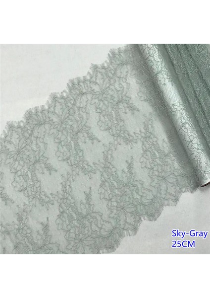 Gökyüzü Grisi Stili (3mlot)Changtilly Dantel Trim Idy Kirpik Dantel Kumaşlar Aksesuarları Giyim Dikiş Dantel Malzemeleri Diz Çalışması Için Gelin Danteli (Yurt Dışından)