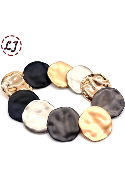 Siyah 001 Stili 30MM Çok Moda Büyük Dekoratif Düğmeler Yüksek Düzensiz Uçak Altın Gömlek Için Düğmeler Palto Dikiş Aksesuarı Dıy (Yurt Dışından) fiyatları