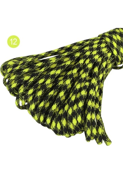 No.12 Tarzı 100FT Renkli Iplikler Çekirdekler Hayatta Kalma Için Paracord Araşüt Kordon Kordon Kamp Tırmanma Kamp Ip Yürüyüş Çamaşır Ipi (Yurt Dışından)