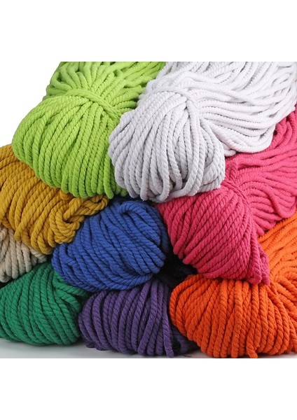 Renk 13 Tarzı 5mm Renkli Pamuklu Halat Dıy 10 Metrerulo Bükülmüş Yuvarlak Pamuklu Kordon Pamuklu Halat Giyim Beraberlik Dize Bükülmüş Halat (Yurt Dışından) fiyatları