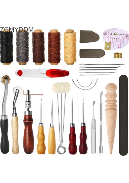 O Tarzı Groover Awl Mumlu Iplik Yüksük Kiti ile Profesyonel Deri El Sanatları Araçları El Dikiş Dikiş Yumruk El Dikiş Malzemeleri (Yurt Dışından) fiyatları