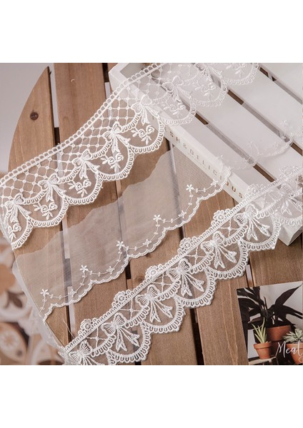 7 cm Genişliğinde Bir Stil Lolita Dantel Şerit Beyaz 2 Yards Dikiş Aksesuarları 3D Kelebek Nakış Saçak Süslemeler Elbise Ev Dekoratif Dıy El Sanatları (Yurt Dışından) fiyatları