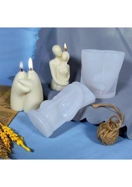 C Stili 3D Çift Sarılma Mum Silikon Kalıp Karakter Heykeli Dıy El Yapımı Epoksi Reçine Kalıp Aromaterapi Alçı Mum Kalıp Reçine Kalıp (Yurt Dışından) fiyatları