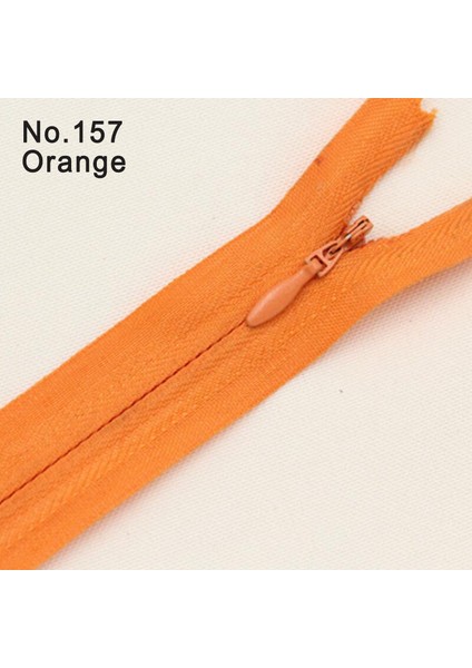 Turuncu SAYI157 Stili 8 Adet # 28CM 35CM 40CM 50CM 55CM 60CM Uzun Görünmez Fermuarlar Dıy Naylon Bobin Fermuar Dikiş Giysileri Yastık Yastık Terzi Aracı (Yurt Dışından)