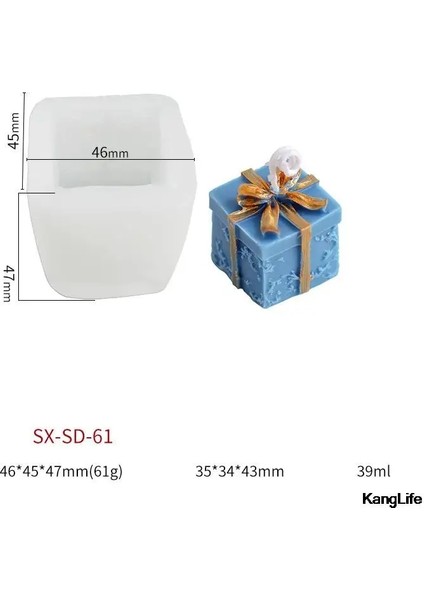 D Stili Noel Serisi Mum Silikon Kalıp Dıy Yaratıcı Noel Ağacı Santa Kokulu Mum Kalıp Kalemlik Saksı Süslemeleri (Yurt Dışından)