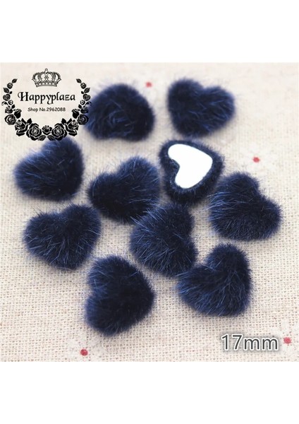 Koyu Gri 50 Adet Tarzı Karışık Renkler Hariy Kumaş Kaplı Kalp Düğmeleri Ev Bahçe Flatback Cabochon El Sanatları Scrapbooking Dıy, 14*17MM (Yurt Dışından)