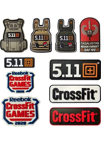 1 Adet 511 Kumaş Tarzı 3D Taktik Yelek Crossfit Ort Ordu Pvc Velcro Yamalar Askeri Kol Bandı Su Geçirmez Sırt Çantası Sticker Giyim Çanta Aplike (Yurt Dışından) fiyatları