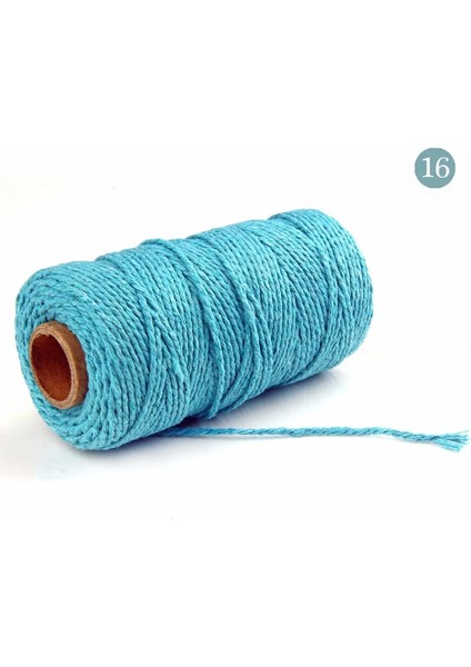 Mavi Stil % Pamuk Makrome Ip Ip Ev Tekstili Bej Bükülmüş Sicim Makrome Kordon Örgülü Iplik El Sanatları Dıy Düğün Dekorasyon (Yurt Dışından)