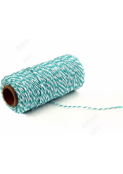 Renk 2 Stili 100 Metre 2mm Pamuklu Fırıncılar Sicim Dize Pamuk Kordonlar Halat Ev Dekorasyonu Için El Yapımı Noel Hediyesi Ambalaj Zanaat Dıy Hediye Paketi (Yurt Dışından)