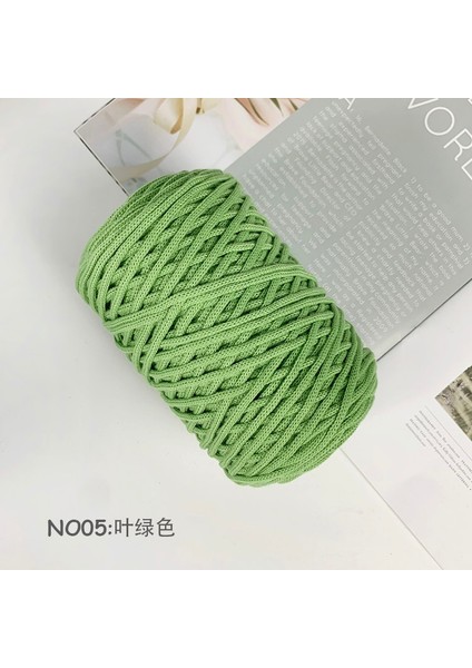 No.5 Tarzı 300G Hollow Örgü Tığ Iplikler Dıy Çanta Çanta Sepeti Için Tıknaz Trapillo Naylon Kordon Polyester Iplik Yuvarlak Halat Hattı Dokuma (Yurt Dışından)