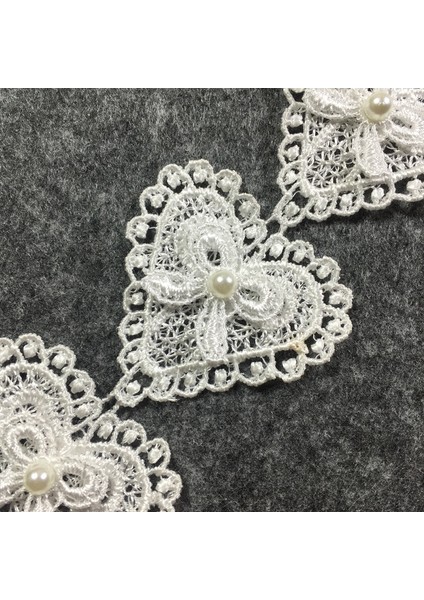 H03-2Y-AÇIK Pembe Tarzı Yard El Yapımı Dantel Trim Patchwork Malzeme Beyaz Pembe Kalp Dantel Şerit Dıy Konfeksiyon Dikiş Aksesuarları (Yurt Dışından)