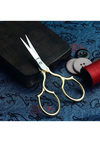 No.7 Tarzı Terzilik Vintage Yaldızlı Antika Nakış Mini Dikiş Veya Kesim Kumaş Paslanmaz Çelik Iplik Altın Okul Ors E (Yurt Dışından) fırsatları