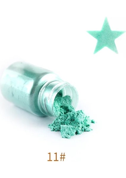 No.11 Stili Inci Tozu Boya Epoksi Reçine Kalıp Pigment Dıy Silikon Takı Yapımı Uv Epoksi Tırnak Boya Pigment Inci Renklendirici Boya Nail Art (Yurt Dışından)
