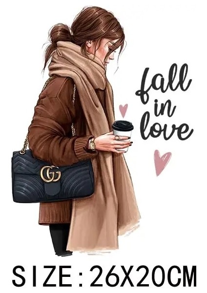 C-028-1 Stili Moda Kız Giyim Için Yamalar Baskı-Kadın T-Shirt Ütüyle Transferi Dıy Güzellik Bayan T-Shirt Hoodies Giysi Üzerinde Etiket (Yurt Dışından)